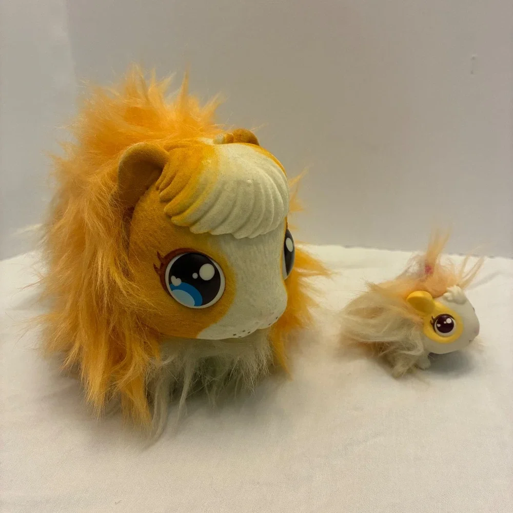 Little Live Pets Moose Toys Guinea Pig & Baby Toy Set Orange Plush Pet Figures